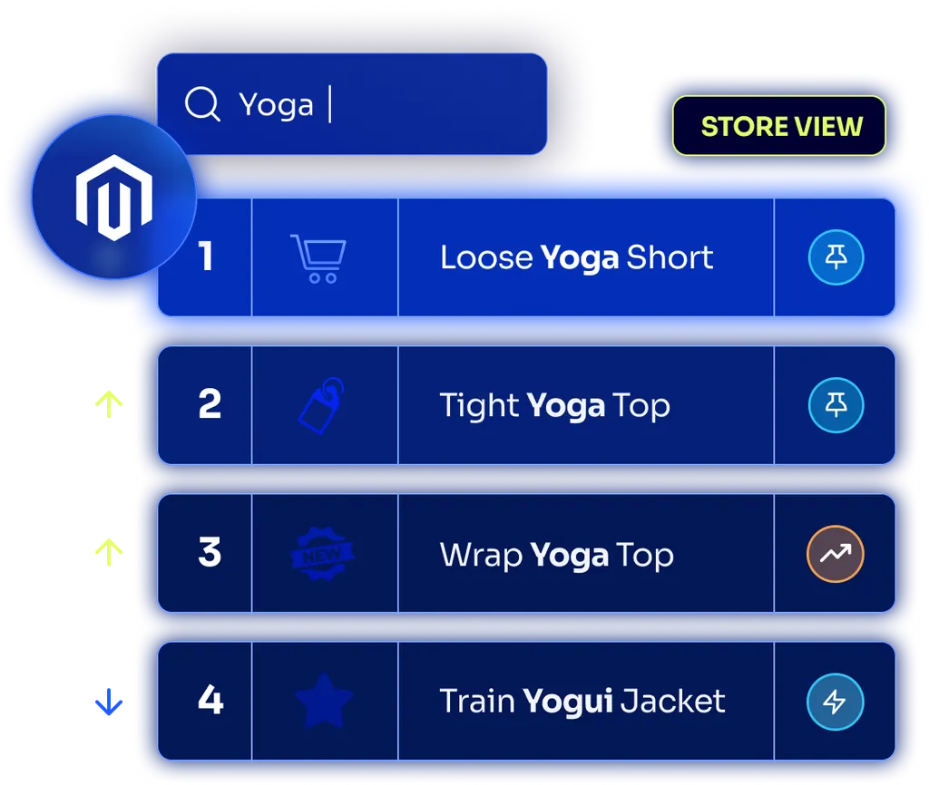 Algolia search results in Adobe Commerce