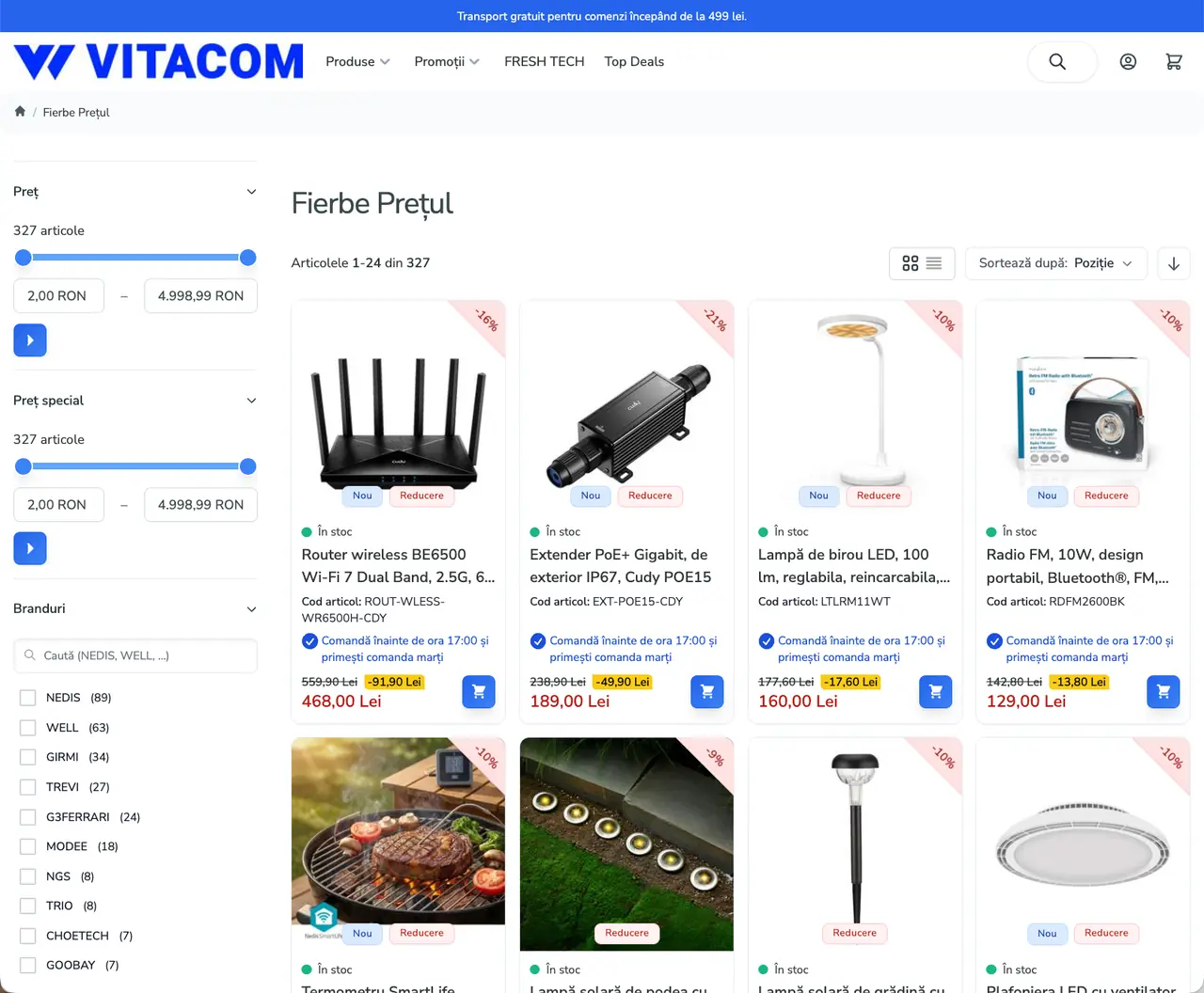 Vitacom new category page