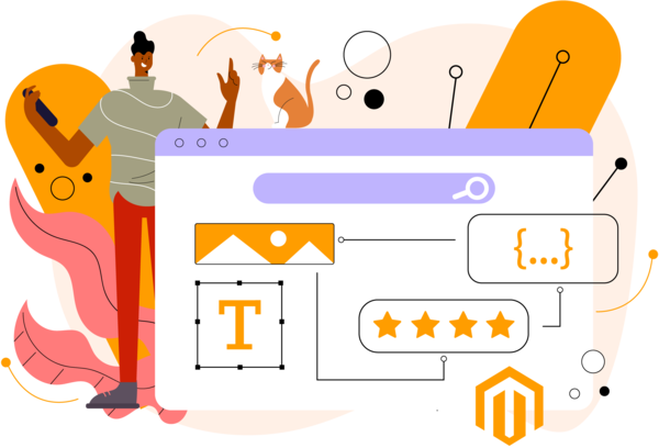 Generic Magento theme illustration