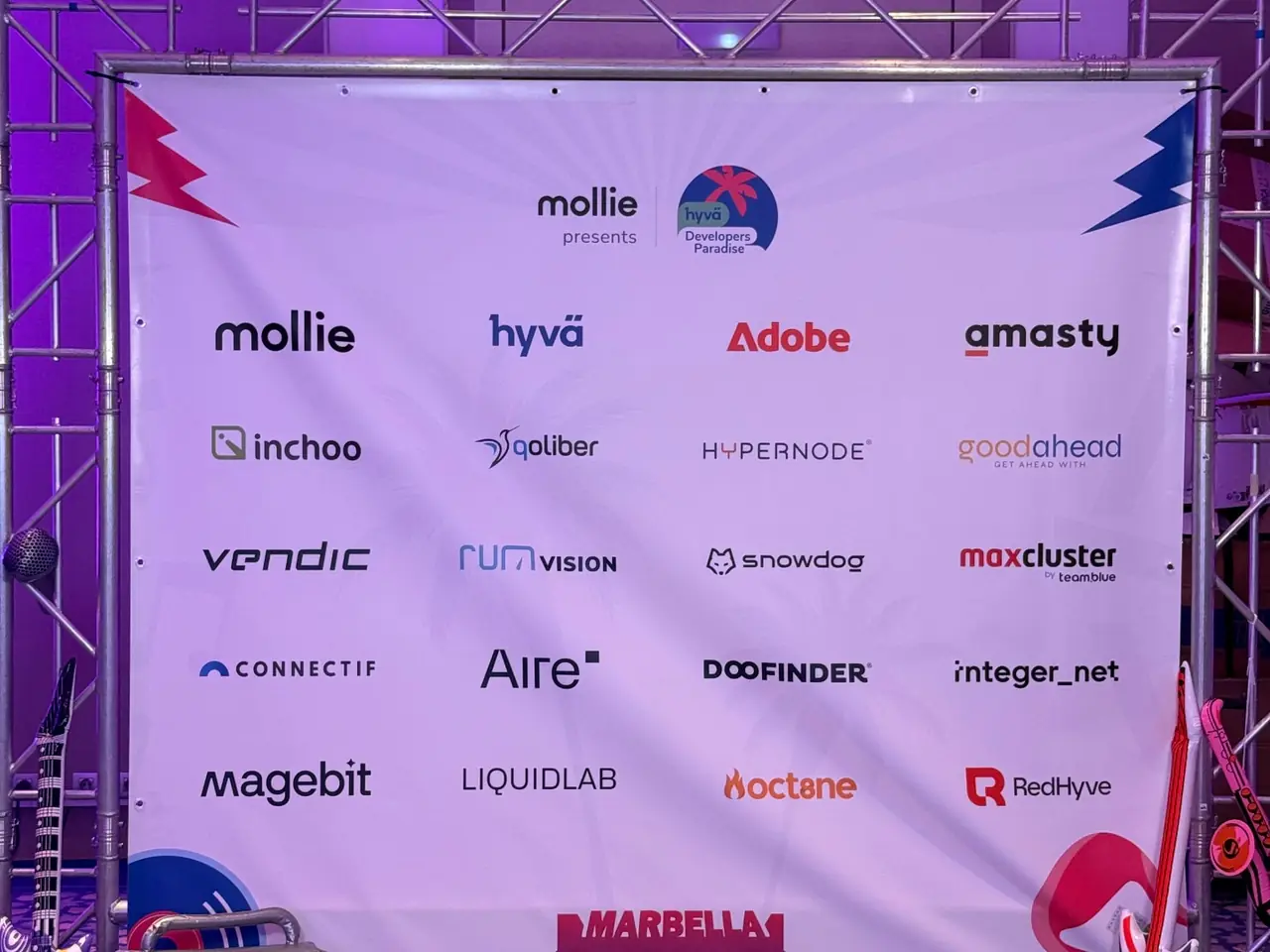 Hyvä Developers Paradise 2026 — LiquidLab on the official sponsor wall